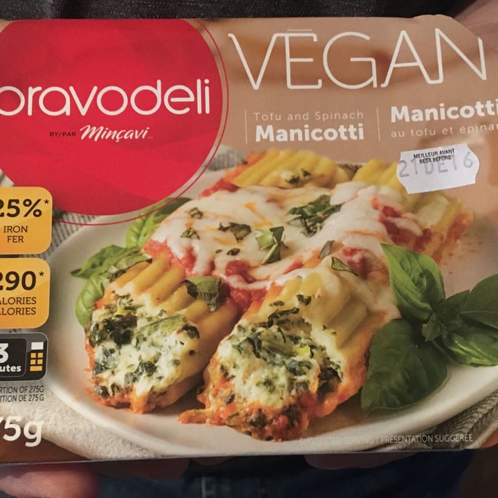 photo of Bravodeli Manicotti shared by @andreane on  06 Dec 2021 - review