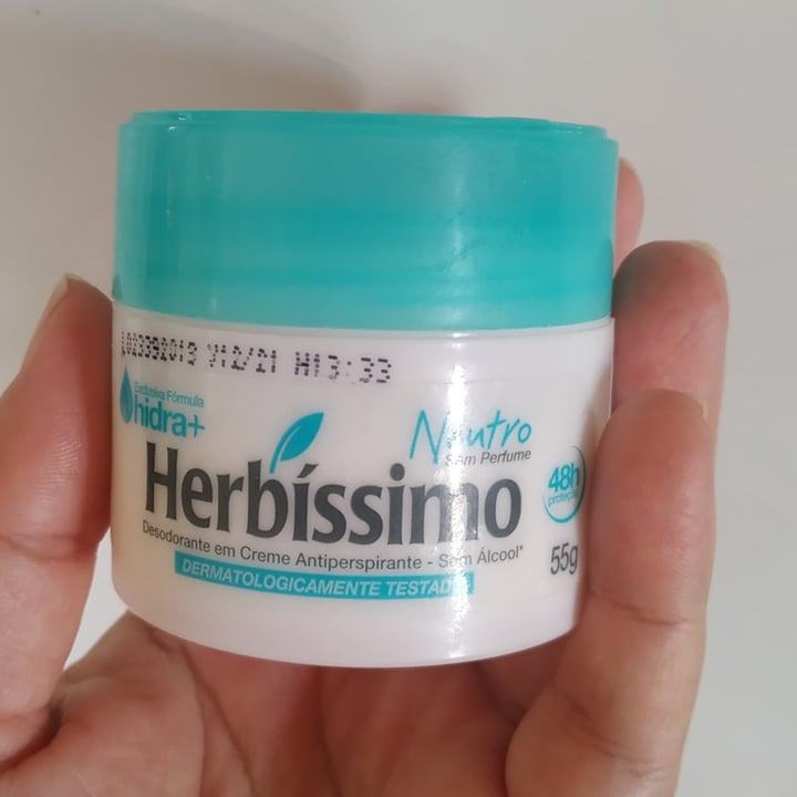 review photo of Herbissimo Antiperspirante Neutro shared by @natymadu on 12 May 2022 - review