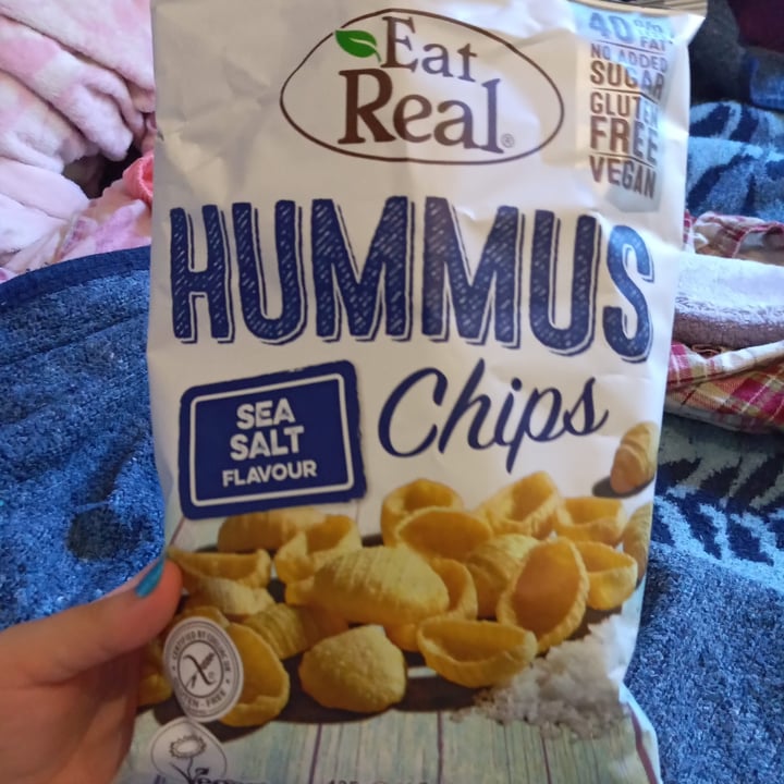 photo of Eat Real Hummus Chips Sea Salt Flavour shared by @heardaboutme on  09 Nov 2020 - review
