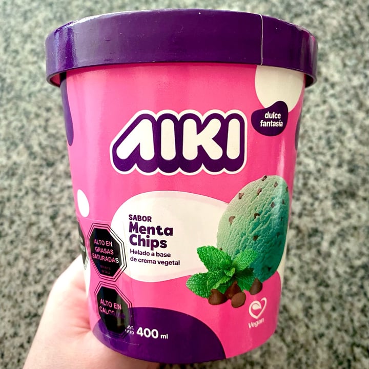 review photo of Aiki Helado Menta Chips 400 ml shared by @antoniacatalina on 19 Aug 2022 - review