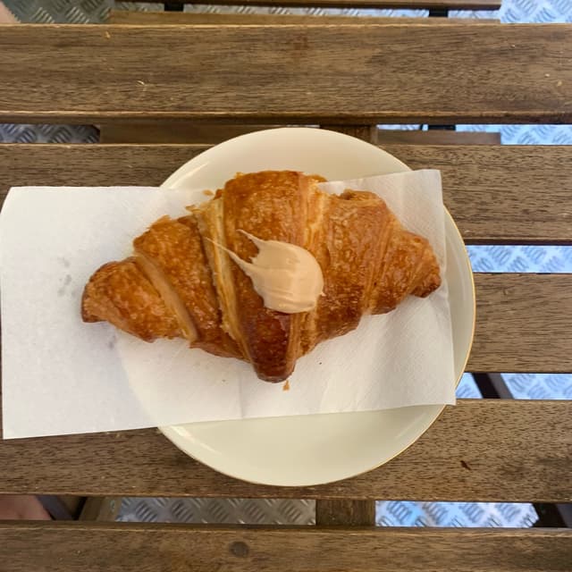Photo of the dish “Croissant di grano con crema di nocciola”