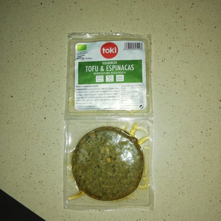 review photo of Toki Vegeburguer de tofu y espinacas shared by @pmartinmir on 21 Feb 2020 - review