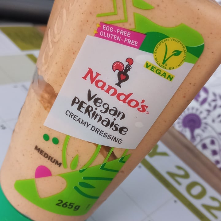 photo of Nando's Vegan Perinaise Creamy Dressing (Medium) shared by @yakira02 on  06 Feb 2022 - review