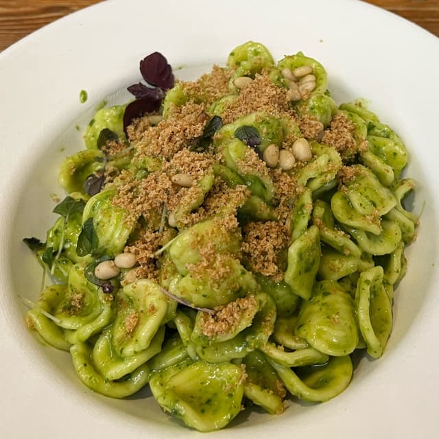 Photo of the dish “Orecchiette al pesto di rucola”