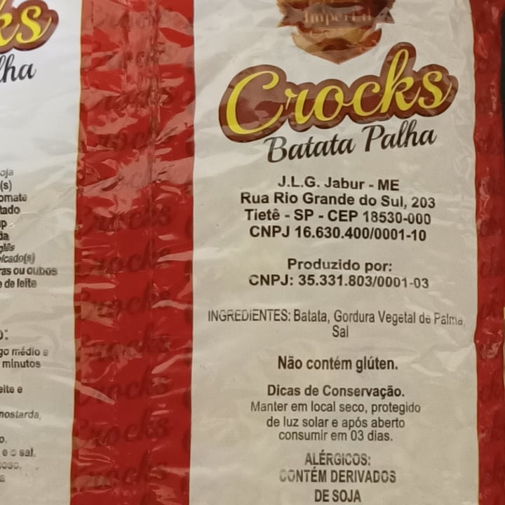 photo of Crocks Batata Palha Batata Palha Crocks Bem mais Sequinha shared by @ninafuzi on  28 Nov 2022 - review