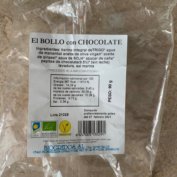 review photo of Biogredos Bollo Con Chocolate shared by @lorena777 on 25 Feb 2021 - review