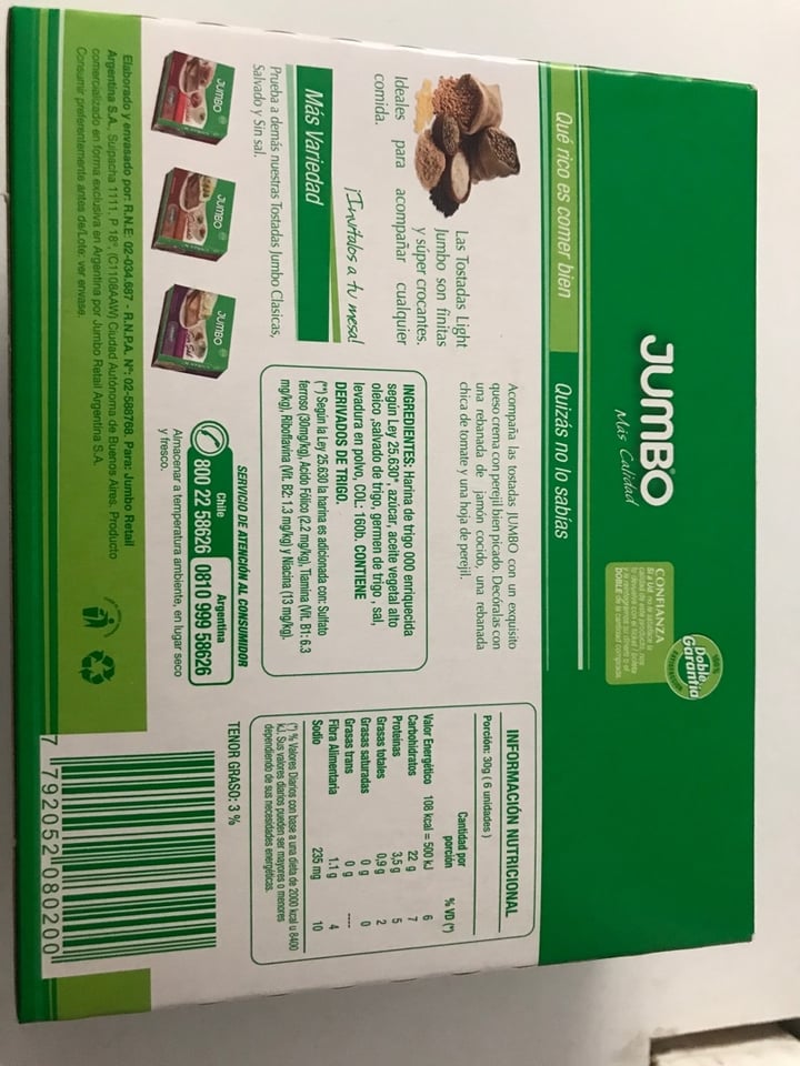 review photo of Jumbo Tostadas Light shared by @vickycampano on 01 Mar 2020 - review