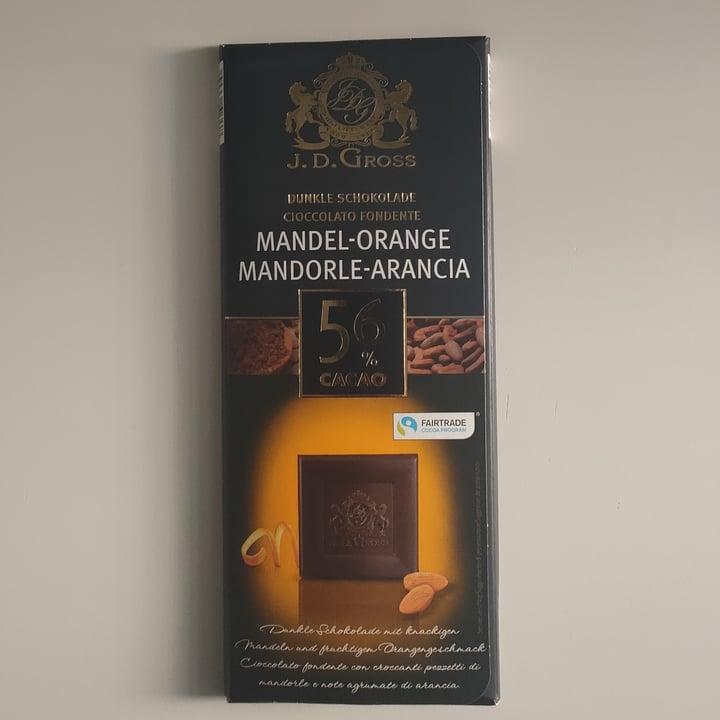 photo of J. D. Gross Almond & Orange 56% cacao shared by @denisg on  10 Apr 2022 - review