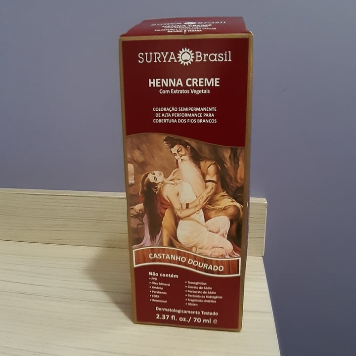 photo of Creme Coloração Henna Surya Henna creme shared by @leilaneleka on  20 Aug 2021 - review