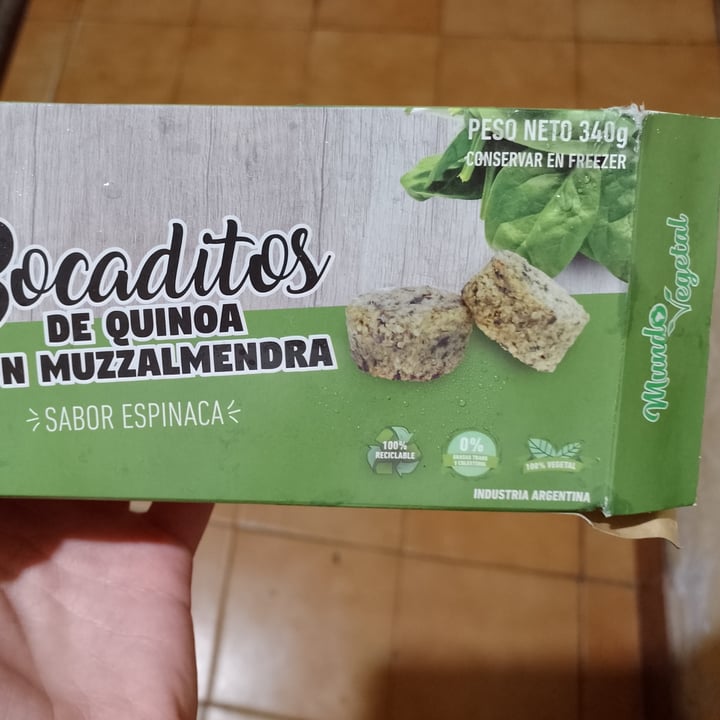 photo of Mundo Vegetal Bocaditos de Quinoa con Muzzalmendra shared by @deniseeeb on  26 Jul 2022 - review