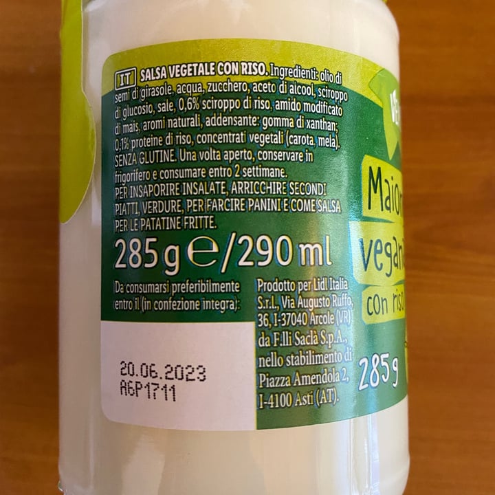 review photo of Vemondo Maionese Vegana con Riso shared by @chubbybunny on 24 Aug 2022 - review