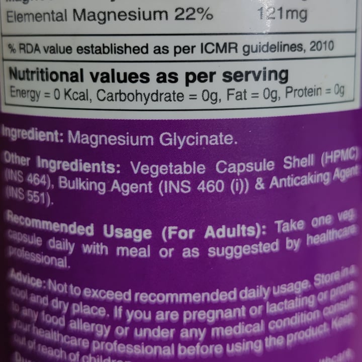 photo of Health Hey Magnesium Glycinate shared by @potatoamur on  04 Apr 2021 - review