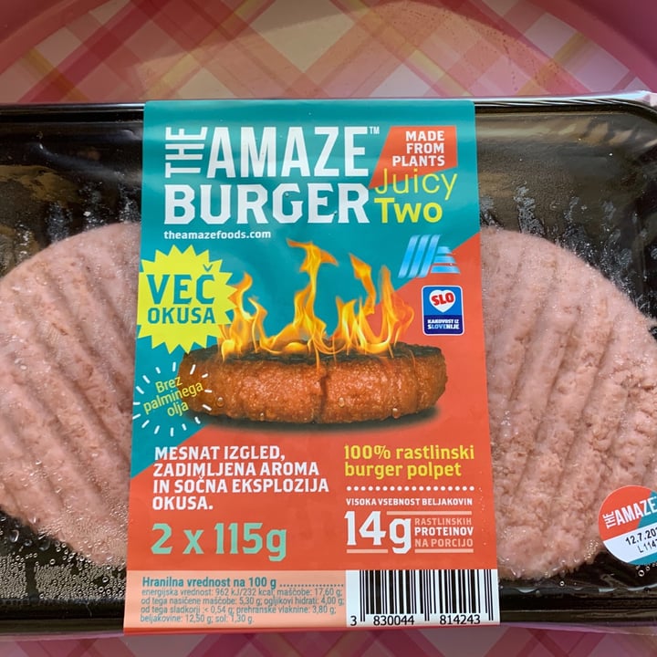 photo of The Amaze Foods The Amaze Burger shared by @slovenianveganfinds on  07 Feb 2021 - review