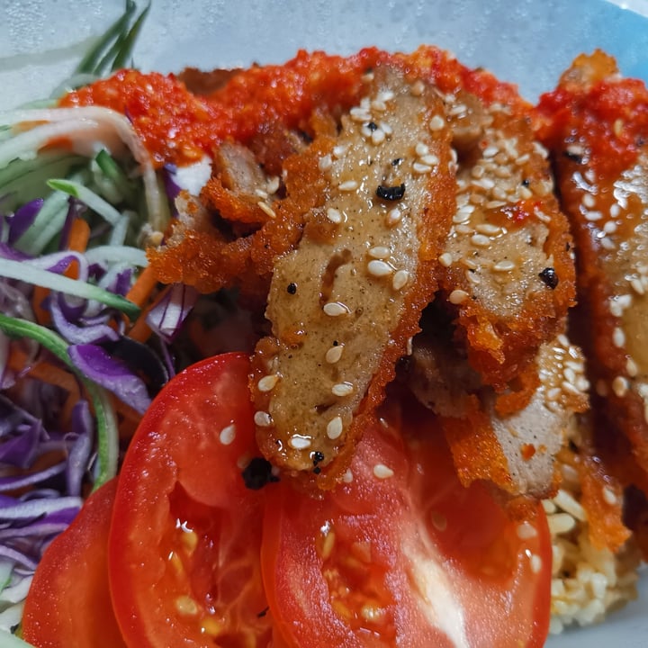 review photo of Red Apple Veggie Café Black pepper chicken chop rice shared by @mark2soh on 03 Aug 2021 - review