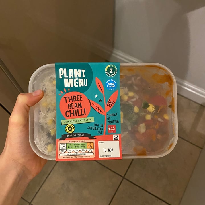 photo of Plant Menu Three Bean Chilli shared by @bethany0990 on  28 Feb 2021 - review