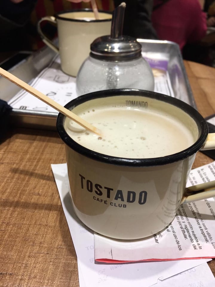 photo of Tostado Cafe Club Cafe con leche shared by @lauchis on  10 Jul 2019 - review