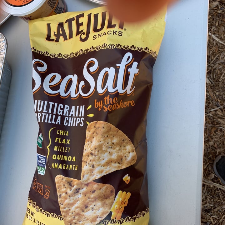 photo of Late July Snacks Sea Salt by the seashore Multigrain Tortilla Chips shared by @vegantony on  20 Jun 2021 - review