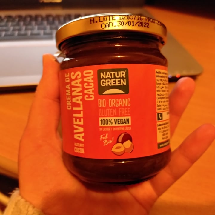 photo of NATUR GREEN Crema De Avellanas Con Cacao shared by @miriamqtt on  22 Mar 2021 - review