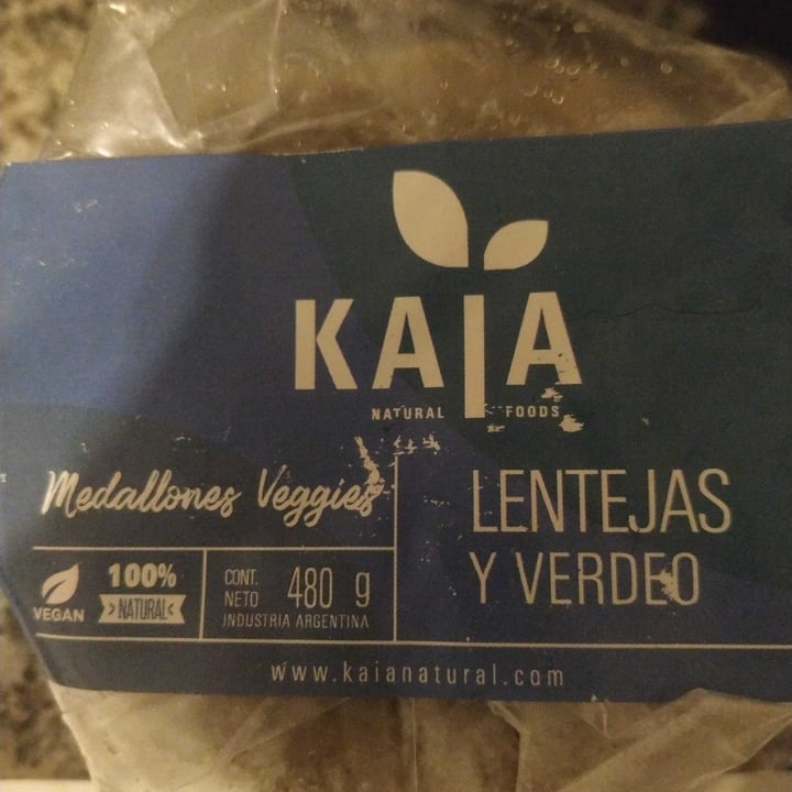 photo of Kaia Natural Foods Hamburguesa de lentejas y verdeo shared by @love4animals on  09 Dec 2020 - review