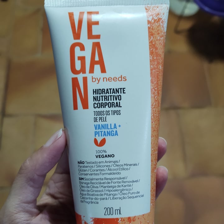 review photo of Vegan by Needs Creme hidratante corporal Vanilla + Pitanga shared by @sarahgimenes on 17 Jul 2021 - review