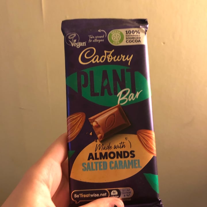 photo of Cadbury Plant Bar made with Almonds and Salted Caramel shared by @jrene on  02 Mar 2022 - review