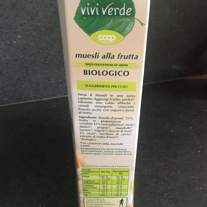 photo of Vivi Verde Coop Muesli alla frutta biologico shared by @arturino on  20 Apr 2022 - review
