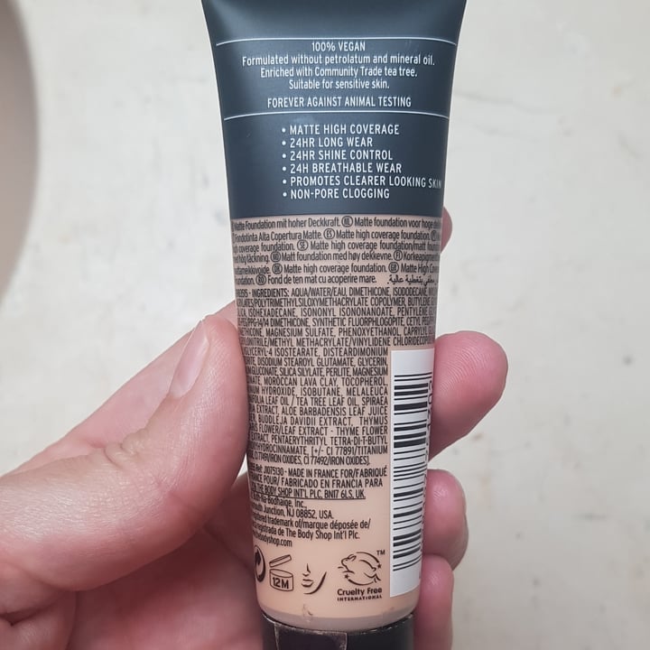 review photo of The Body Shop Matte Clay Skin Clarifying Foundation shared by @brendagzz on 07 Sep 2021 - review