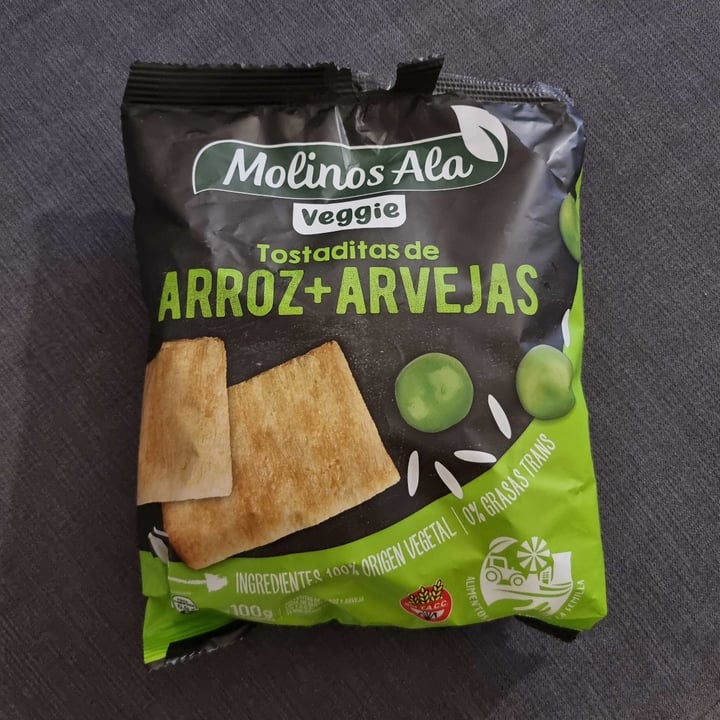 photo of Molinos Ala Tostaditas de arroz y arvejas shared by @soyvelen on  04 Dec 2021 - review