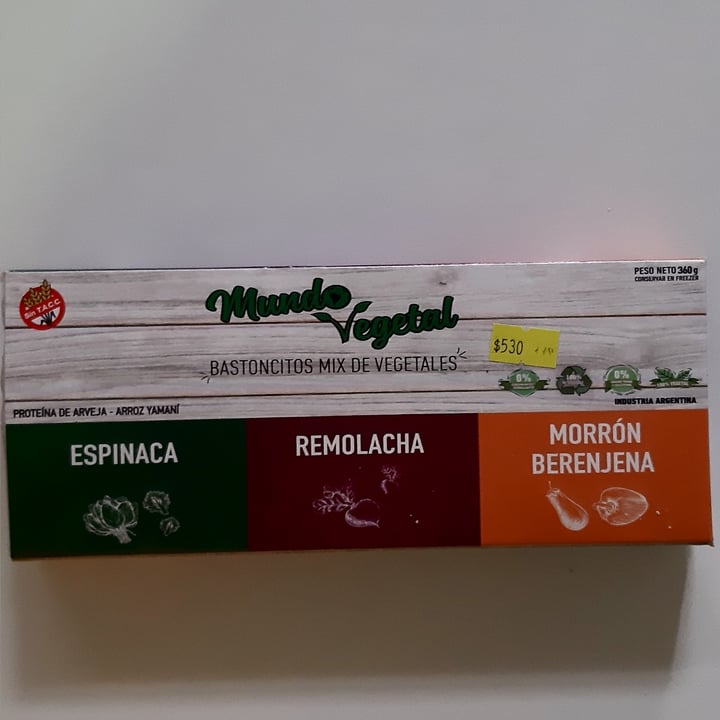 photo of Mundo Vegetal Bastoncitos Mix de Vegetales shared by @nahiraixa on  12 Nov 2022 - review