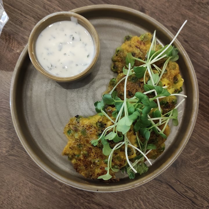 photo of Vegivores Pea and Leek Fritters shared by @tuscanvegan on  04 Dec 2021 - review
