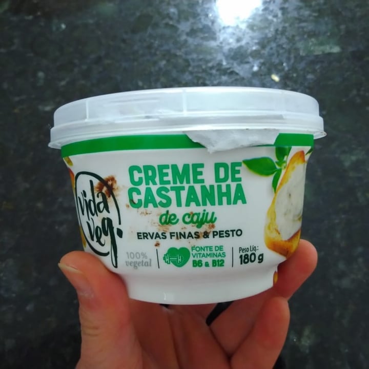 review photo of Vida Veg Creme De Castanha De Caju Ervas Finas & Pesto shared by @renatomunakata on 17 Jul 2021 - review