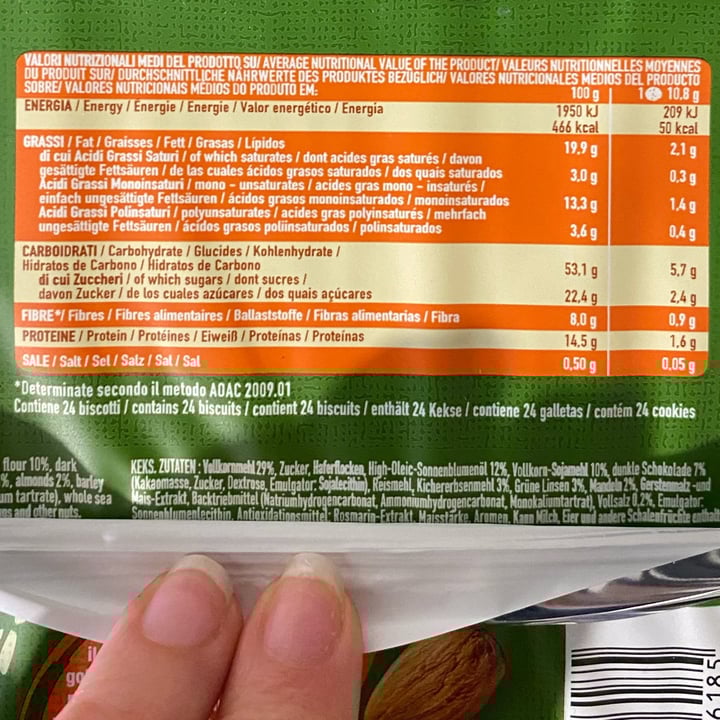 review photo of Galbusera Buoni per tutti con farine di legumi con gocce di cioccolato e mandorle shared by @alecannos on 01 Apr 2022 - review