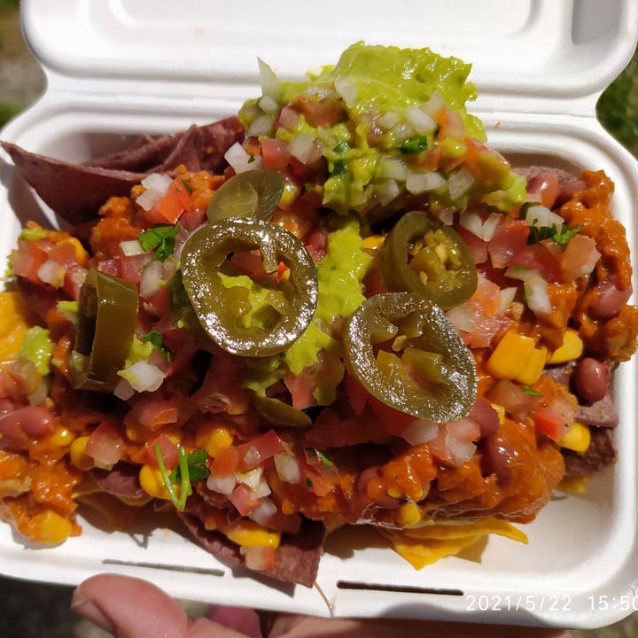 photo of Veggie Burger Nachos Especiales shared by @ardora on  04 Jun 2021 - review