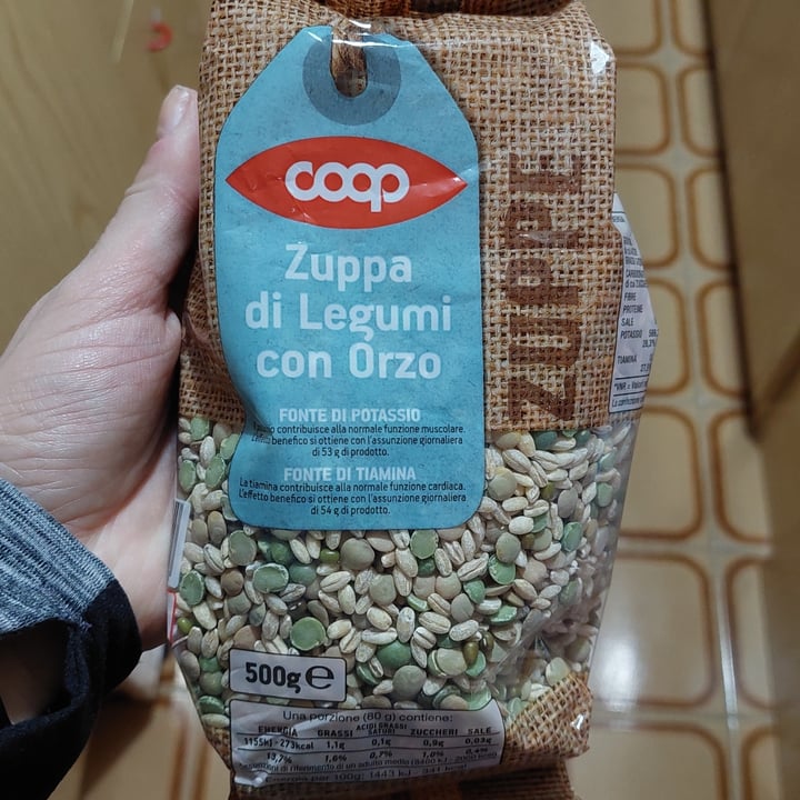 photo of Coop Zuppa di legumi con orzo shared by @giadafec123 on  11 Apr 2022 - review