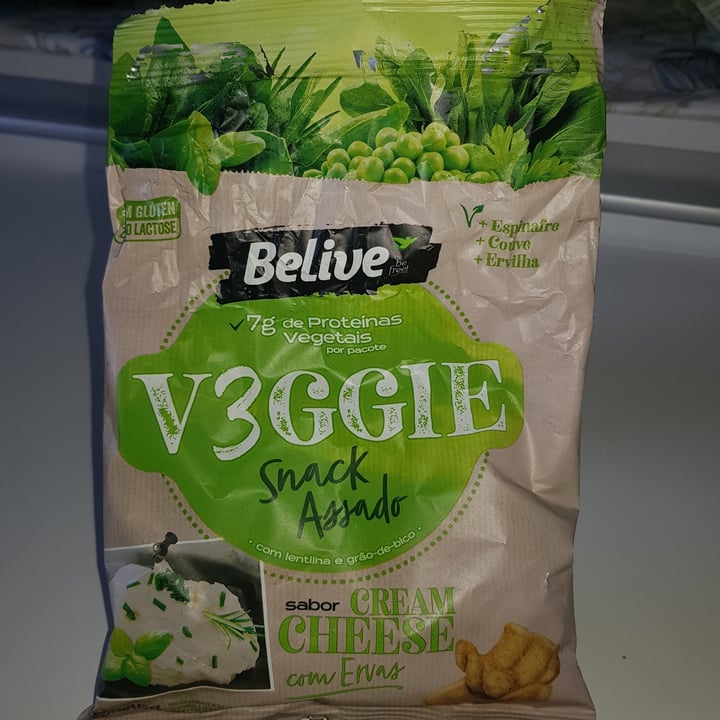 review photo of Belive be free Snack Assado Veggie Sabor Cream Cheese com Ervas shared by @carneirorodrigoj on 29 Apr 2022 - review
