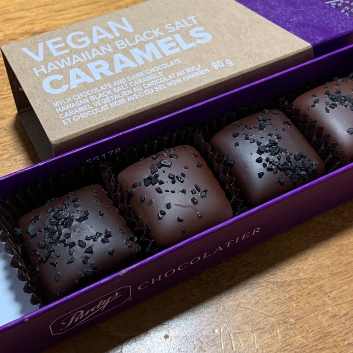 review photo of Purdy's Chocolatier Vegan Hawaiian Black Salt Caramels shared by @annacres on 05 Apr 2022 - review