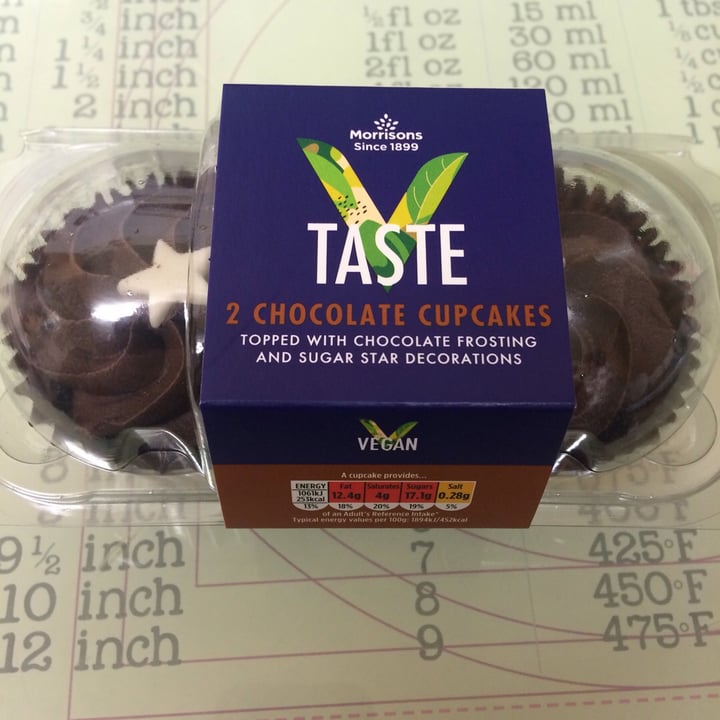 photo of Morrisons V Taste Vegan Chocolate Cupcakes shared by @ghoulyprincess on  20 Apr 2019 - review