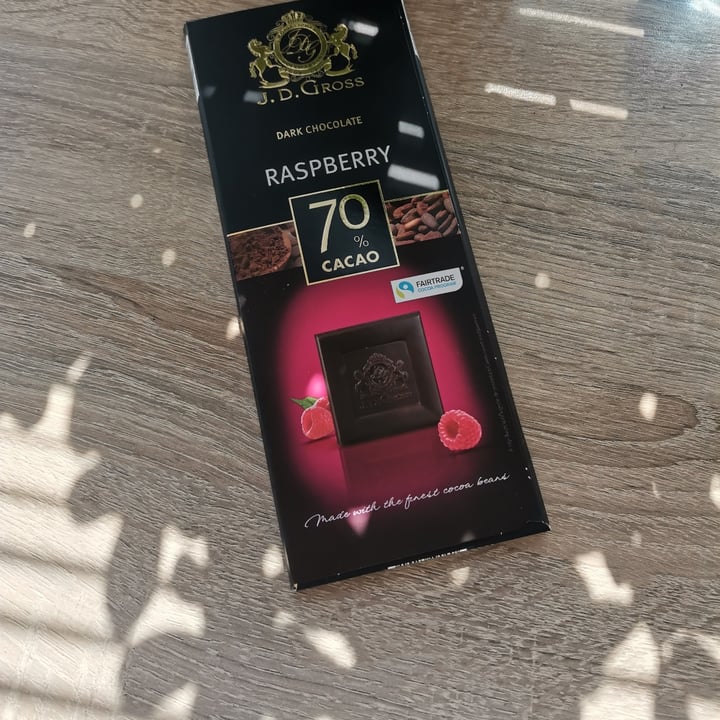 photo of J. D. Gross Dark Chocolate With Rasberries shared by @valibabali on  10 Apr 2021 - review