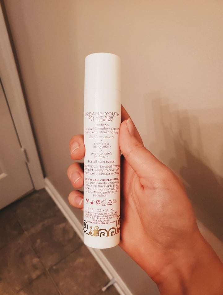 photo of Pacifica Dreamy Youth : Day and Night Face Cream shared by @mishanovak on  01 Sep 2019 - review