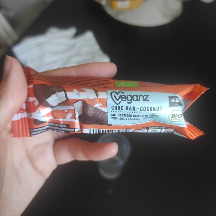 photo of Veganz Choc Bar Coconut shared by @deborahkokici on  11 Aug 2022 - review