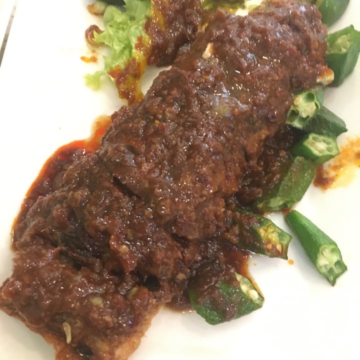 review photo of Vegetarian Express Cafe sambal fish shared by @jay on 15 Sep 2021 - review