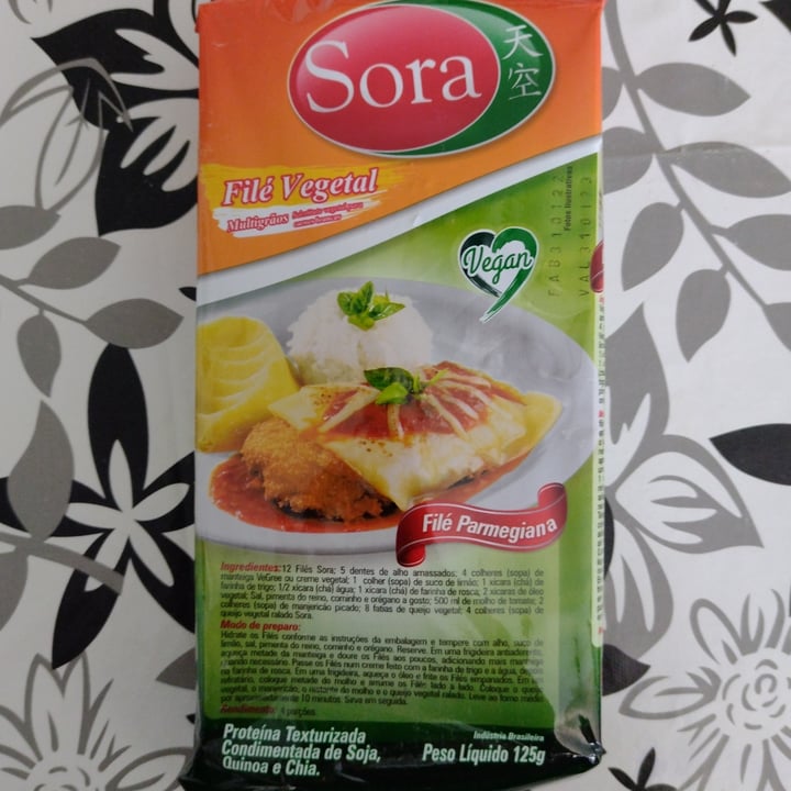 review photo of Sora Filé Vegetal - Filé Parmegiana shared by @verdemayra on 11 Sep 2022 - review