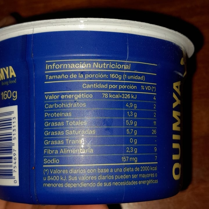 photo of Quimya Yogurt de vainilla sin azúcar shared by @sofiamilla on  28 Aug 2022 - review