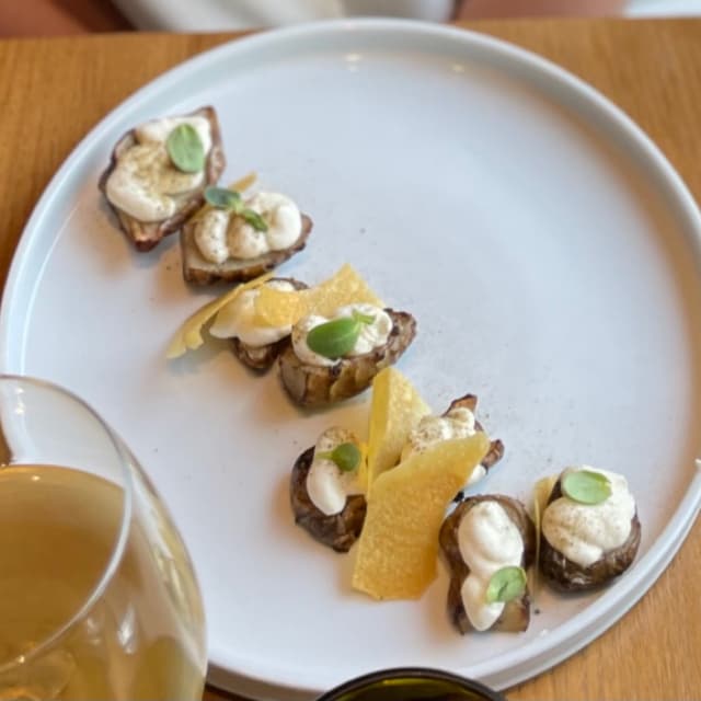 菜肴“Antipasto di topinanbur”的照片