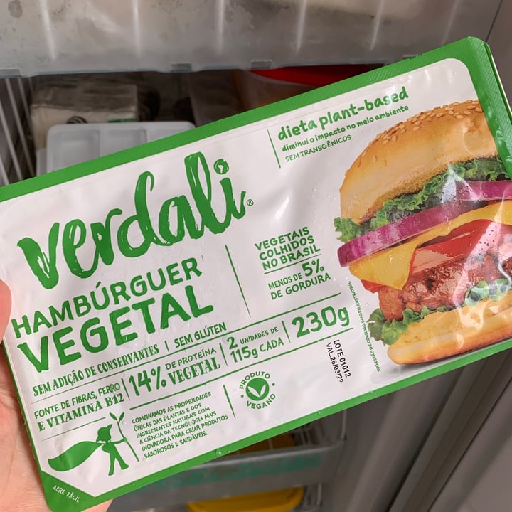 review photo of Verdali Hambúrguer vegetal shared by @ludrcs2 on 24 Jul 2021 - review