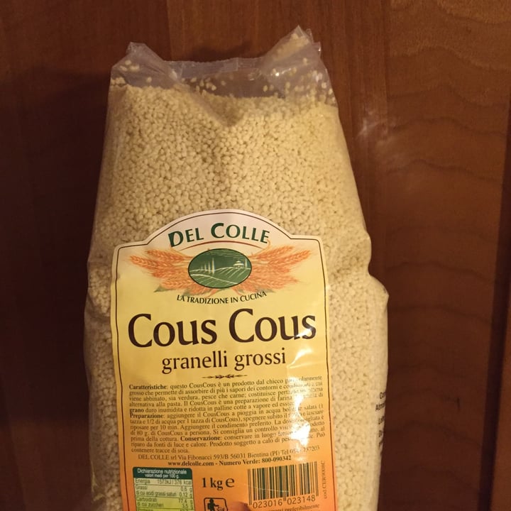 photo of Del colle Cous cous di grano duro granelli grossi shared by @soniabi on  25 Jun 2022 - review