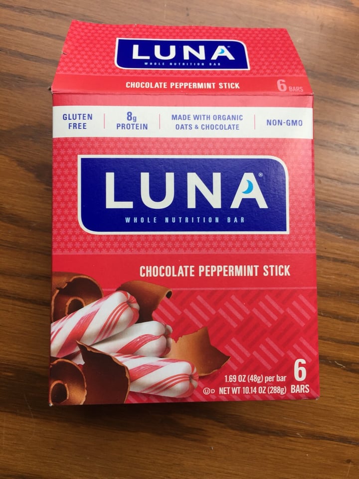 photo of Clif Bar Chocolate Peppermint Stick Luna Bar shared by @rachel0211 on  04 Jun 2019 - review