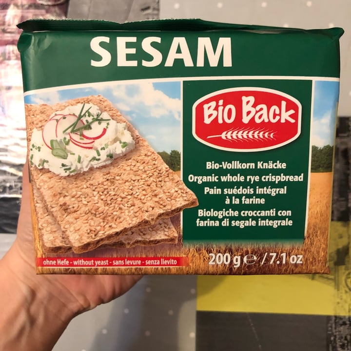 photo of Bioback Crackers al sesamo shared by @7ale on  05 Apr 2022 - review