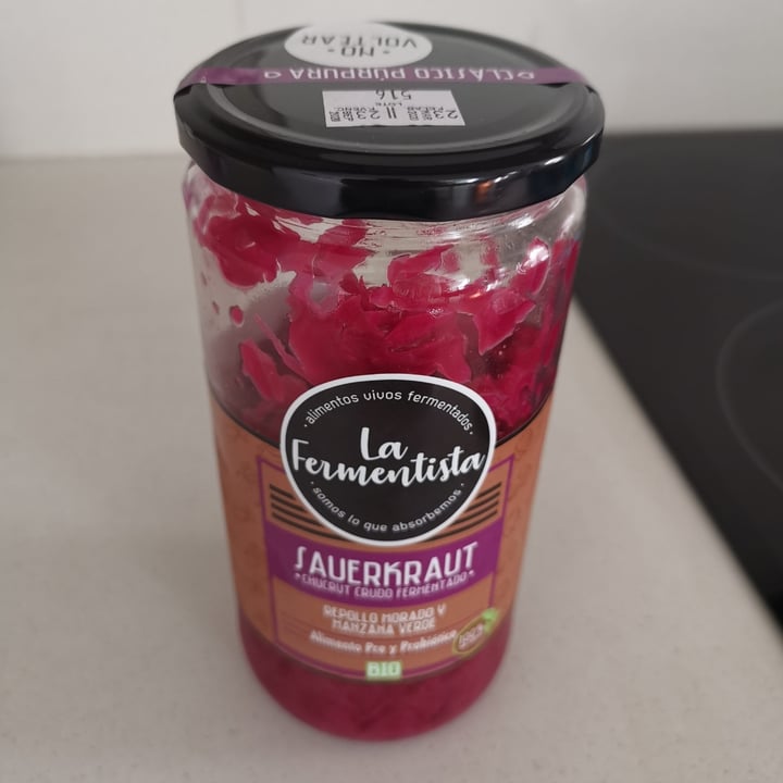 review photo of La Fermentista Sauerkraut, repollo morado y manzana verde shared by @esbueno on 24 Apr 2020 - review