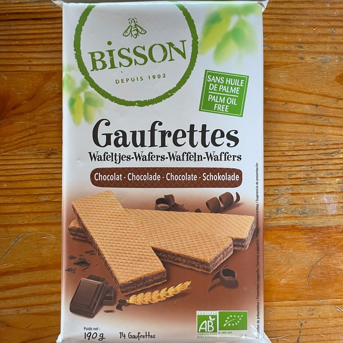 Gaufrettes Chocolat Bio - 190 g